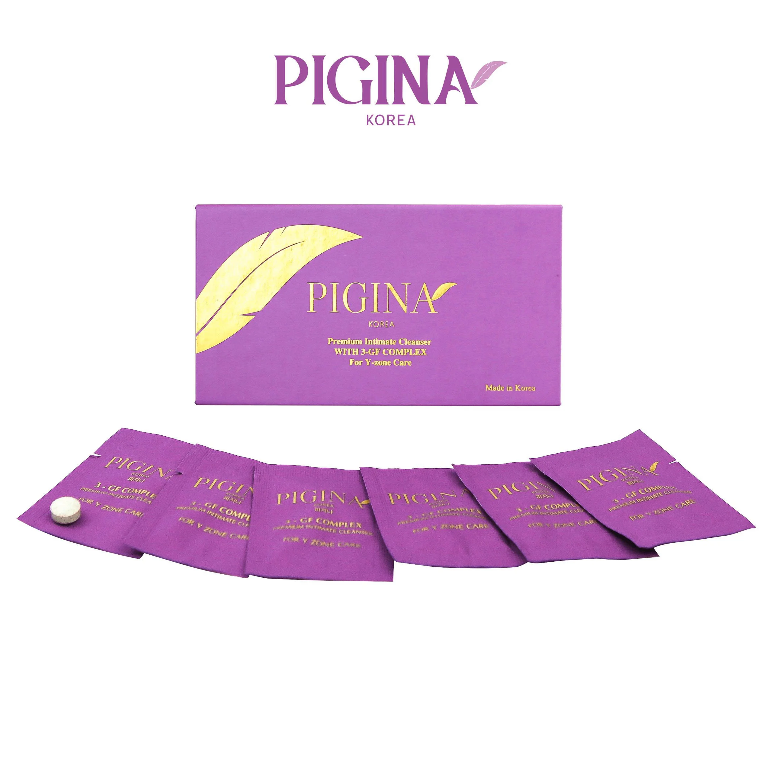Vệ sinh phụ nữ cao cấp Pigina (18 gói) – Pigina Premium Intimate Cleanser